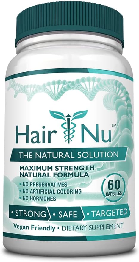 Solution naturelle de croissance des cheveux / complément alimentaire, 1 bouteille – 60 capsules