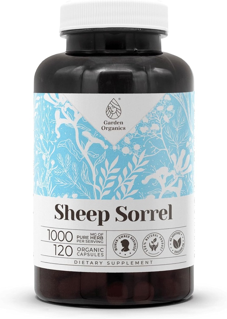 Sorrel des moutons 120 Capsules (Rumex Acetosella) Herbe séchée (120 Nombre)