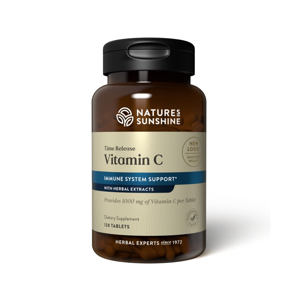 Sunshine Vitamin C Time Release, 1000 mg, 120 Tabletten | Unterstützt das Immunsystem und Quench Dangerous Free Radicals