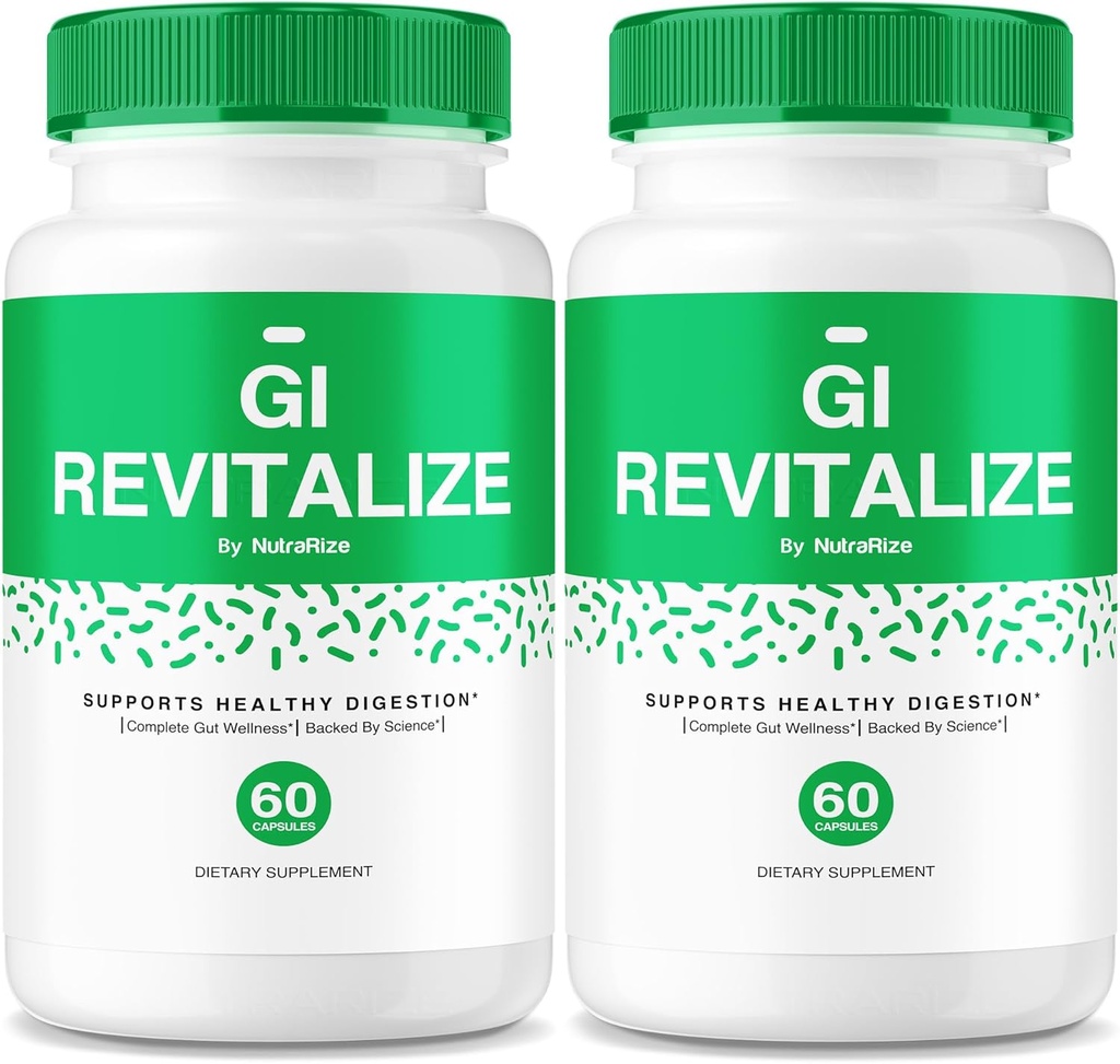 (2 Pack) GI Revitalize - GI Revitalize Pro Pillen zur Unterstützung gesunder Verdauung, GI Revitalized Advanced Formula for Gut Health, G I Revitalizer Maximum Strength Supplement Review (120 Kapseln)