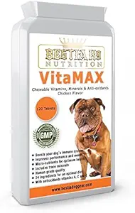 Bestia K9 Nutrition VitaMAX Kaubarer Hund Multi-Vitamin und Trace Minerals. Hochwertige Hunde-Ergänzungen. Hergestellt in Europa.