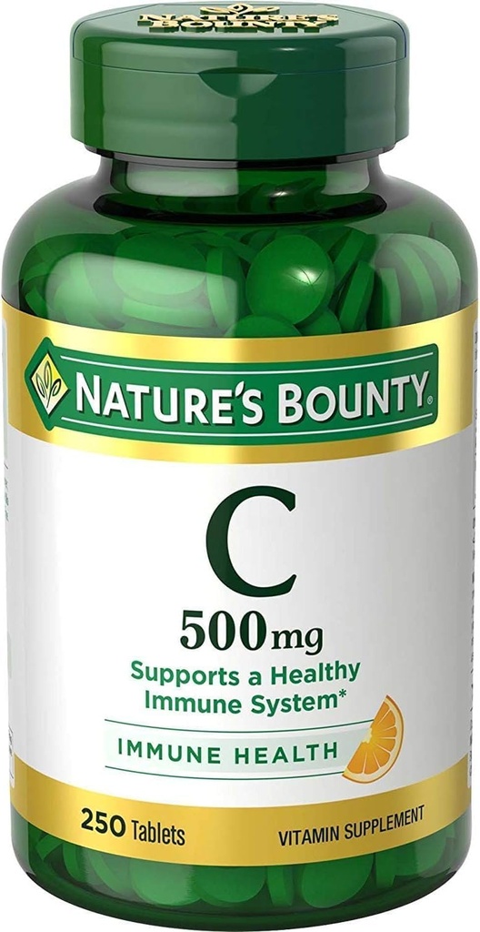 Comprimés de vitamine pure C 500 mg de la nature 250 comprimés (paquet de 9)