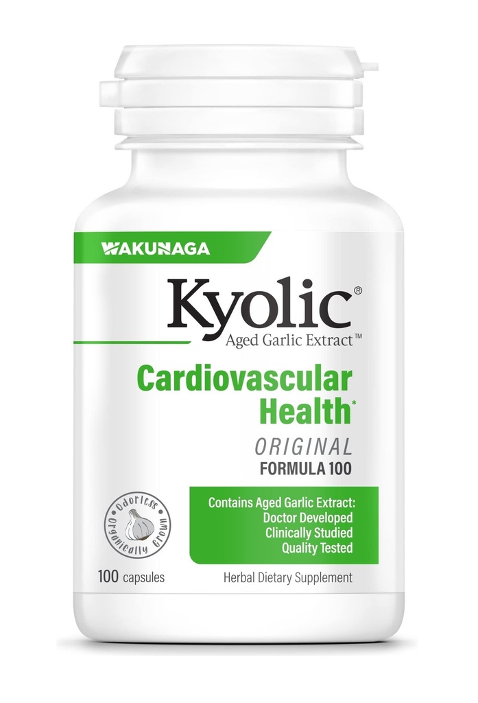 Extrait d'ail kyolique vieilli Formule 100, cardiovasculaire