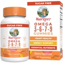 MaryRuth Organics Vegan Omega 3 6 7 9 Gummie | Bis zu 4 Monate Versorgung | Omega 3 Ergänzung mit Flaxseed Öl | Omega 3 Gummie | Kein Fisch Geschmack | Non-GMO | 120 Count