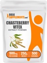 BulkSupplements.com Chasteberry Extract Powder - Chasteberry aus Vitex Berry, Kräuterergänzung - Vegan & Gluten Free, 500mg pro Servierung, 1kg (2.2 lbs) (Pack mit 5)