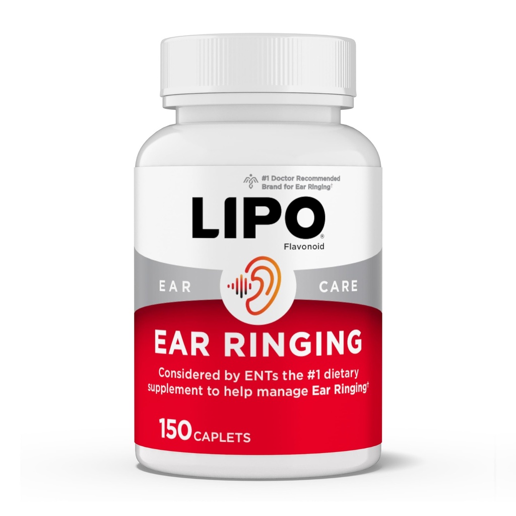 Lipo-Flavonoid Plus Tinnitus Relief - Doctor-Recommended für Ringen Ohren - Klinisch-Proven Lemon Bioflavonoid Complex mit Vitaminen C, B1, B2, B6, B12, & Calcium - 150 Caplets