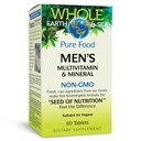 Facteurs naturels, multivitamines et minéraux pour hommes, 1 portion contient de la nutrition équivalente à 1⁄2 lb de légumes, 60 comprimés