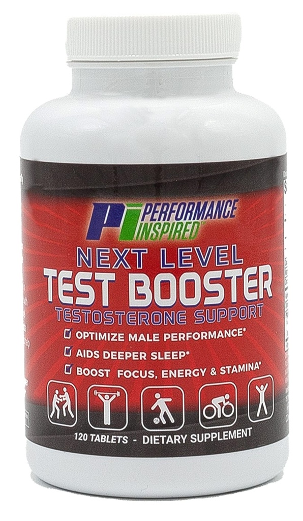 PERFORMANCE INSPIRED Next Level Test Booster – Testosteron Support – Ashwagandha Root Extract – Energy, Stamina & Recovery – 120 Count