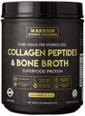 Premium Collagène Peptides Bone Broth Poudre: Herbacé Hydrolyzed Collagen Boost pour une peau saine, ongles, cheveux, articulations, muscles, os, digestion, Keto Friendly, Non aromatisé