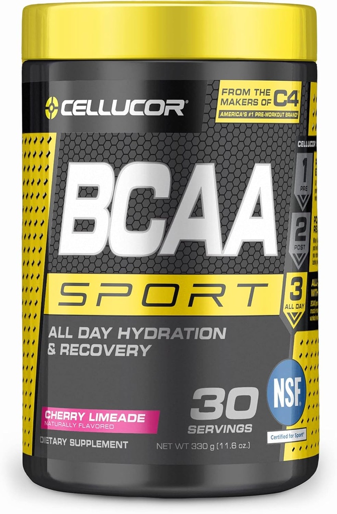 Cellucor BCAA Sport, BCAA Powder Sports Drink für Hydration & Recovery, Kirsche Limeade, 30 Servierungen