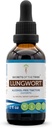 Secrets de l'extrait liquide sans alcool de la tribu Lungwort (Pulmonaria officinalis) Supplément à la teinture de feuille séchée 2 oz