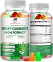 2 Pack Hanfgummis für Schmerz, Schlaf, Entspannung - Extra Kraft mit Magnesium & Vitamine - High Potency Natural Hanf Öl Extrakt Supplement, Vegan Gummy Bears