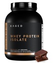 Kaged Whey Protein Isolate Pulver | Schokolade | 100% reine Low Lactose Whey | Post Workout Erholungsgetränk | Unterstützt Muskelaufbau | Ergänzungen für Männer & Frauen | 41 Servierungen