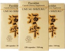 3 Flaschen von Umi No Shizuku Fucoidan Kapsel Pure Seaweed-Extrakt mit Agaricus Mushroom Optimierte Immununterstützung Gesundheitsergänzung verbessert