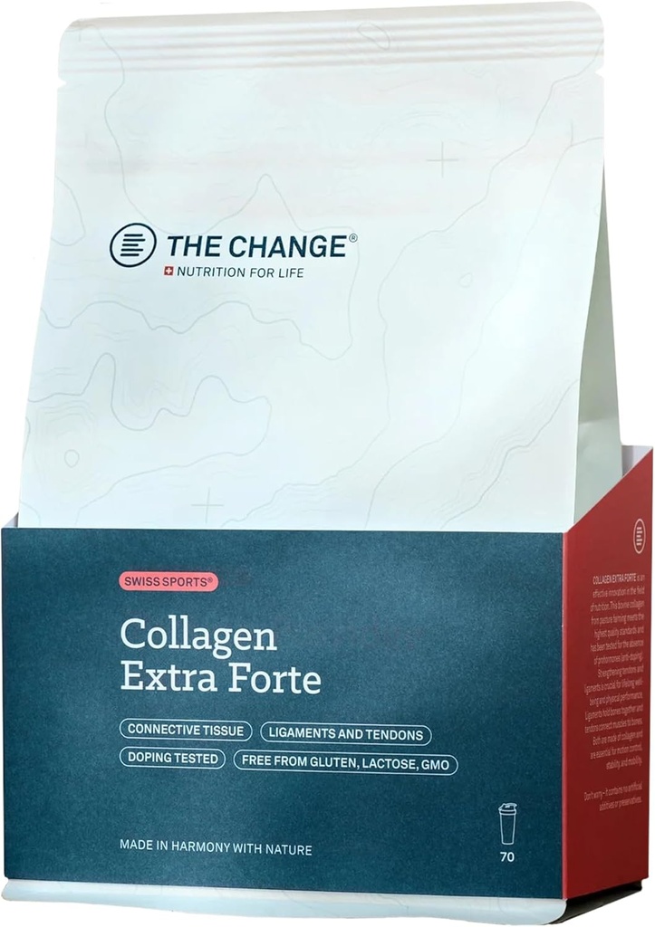 Collagen Extra Forte - Hydrolysiertes Pulver Collagen für Damen und Herren - Organisches Protein zur Unterstützung gesunder Muskel-, Gelenk- und Knochenstärke, Non-GMO, Lactose und Glutenfrei 350g