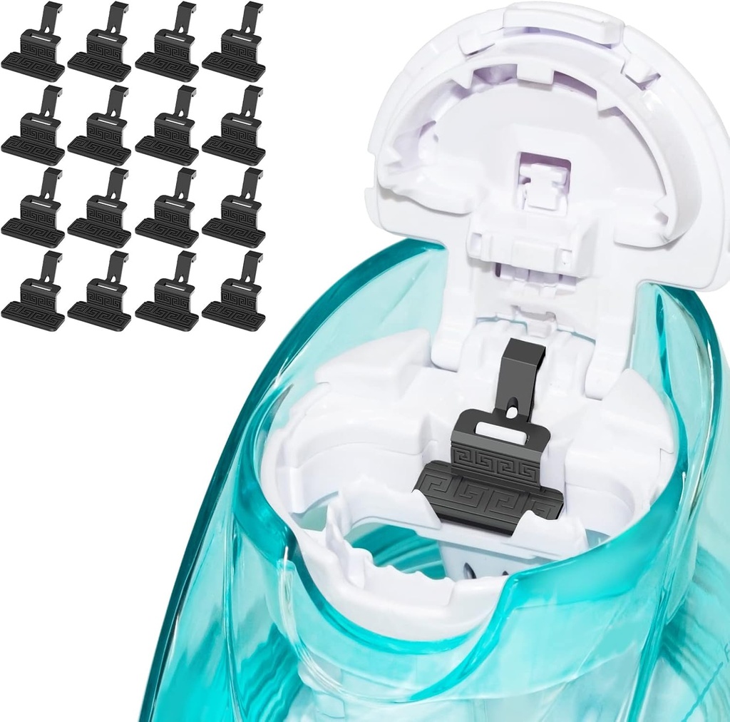 FireAnt Silicone Saline Pods Refills Zubehör Kompatibel mit Navage Nasal Care, 16 Pack wiederverwendbare Silikon-Salz-Pads Refills, Einfache Bedienung (schwarze 16 Packs)