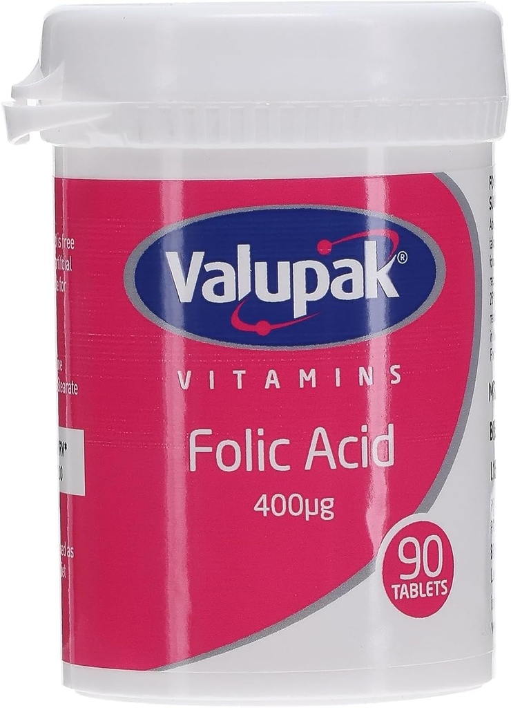 Valupak Vitamine Ergänzungen Folsäure 400mg 90 Tabletten
