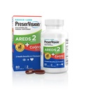 PreserVision AREDS 2 Augen Vitamine mit CoQ10 für Herzgesundheit, #1 Augenarzt Empfohlene Marke, Lutein und Zeaxanthin Ergänzung mit Vitamin C & E, Zink und Kupfer, 80 Softgels