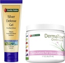 Habitudes saines Ensemble de soins de la peau - 1.7oz DermaTox Onguent et 1,5 oz gel de défense argent - Tout naturel, tout usage, sûr et efficace Nourrissement de la peau