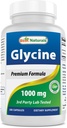 Best Naturals Glycine Supplement 1000 Mg für Energieproduktion, 180Count