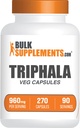 BulkSupplements.com Triphala Kapseln - Triphala Ergänzungen mit Amla, Haritaki und Bibhitaki - Glutenfrei, 3 Kapseln pro Servierung, 270 Zähler (Pack von 1)
