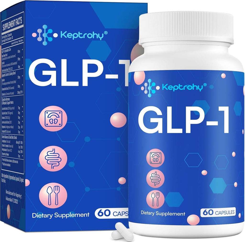 GLP-1 Support | Natural GLP 1 Supplement for Men & Women, Support GLP-1 Level Naturally, Take Before Meal, GLP Support Core with Synbiotics, Hops Extract, Daily GLP1 Boost - 1 Bottle
