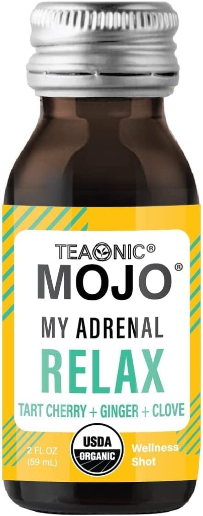 TEAONIC Adrenal und Immununterstützung Wellness Shots Combo, Packung mit 24 Wellness Shots - My Adrenal Mojo und Meine Immunität Mojo