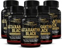 FREZZOR Astaxanthin Schwarz mit UAF1000+ Super Antioxidant, unterstützt Herz-, Augen- und Hirngesundheit, Anti-Aging Haut- und Zellschutz, 12mg Astaxanthin pro Serve, 360 Softgels, 6 Monate Versorgung