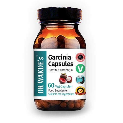 DR WAKDE Garcinia Frucht Kapseln (Garcinia cambogia, 60 Veg Caps, Pflanzen-Based Supplement, Ayurvedic Herb, All Natural, Vegan)