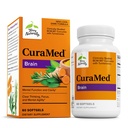 Terry Natürlich CuraMed Brain - Nahrungsergänzungsmittel zur Unterstützung von Clarity & Focus - Brain Health Supplement mit Curcumin & Turmeric Essential Oil zur Hilfe Konzentration - 60 Softgels
