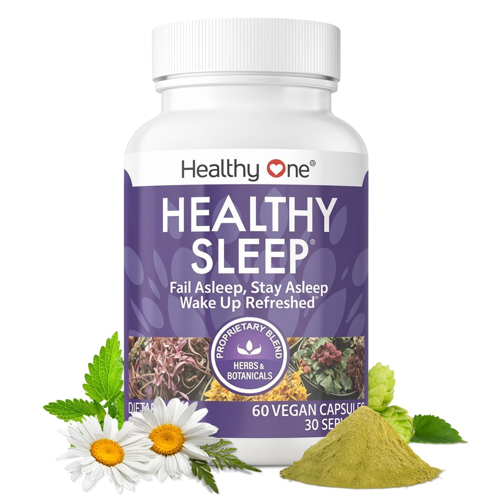 Gesunder Schlaf - 10 REM Inducing Ingredients - Unterstützt alle Stufen der tiefen Erholung - Kann nicht schlafen - Restless - Melatonin - Valerian - Kamille - Theanine - GABA - Hops - Lemon Balm - 120 Count