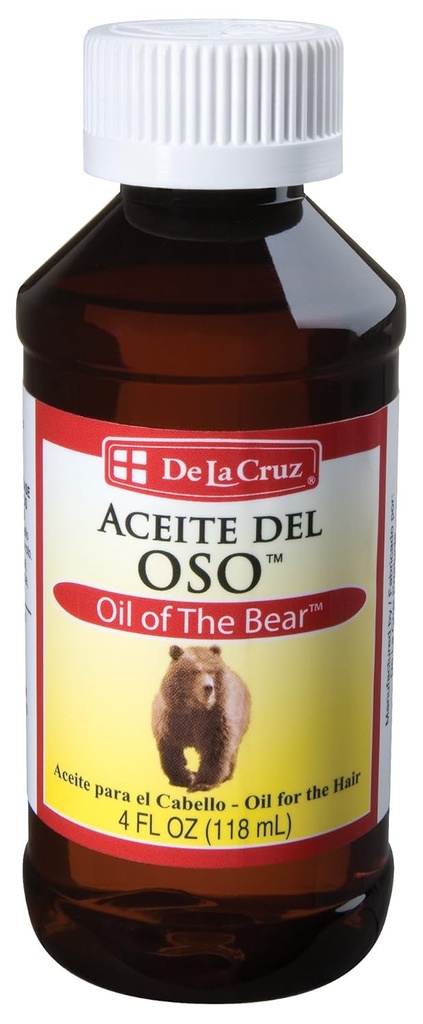 De La Cruz Öl des Bären Bartöl für Herren - Grooming Brillantine für Haar, Schnurrbart und Bart - Aceite del Oso
