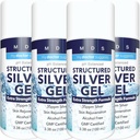 Kolloidale Silber Gel Extra Strength - 35ppm Aktiviertes kolloidales Silber Gel für maximale Potenz - Made in USA - Strukturierte Formel in einem bequemen 4 Pack