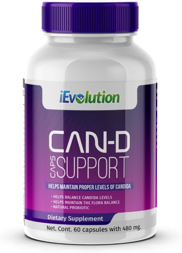 Can-D Caps Advanced Candida Control Supplement: Immun- & Verdauungssystem-Unterstützung mit natürlichem Knoblauch, Cat's Claw, Ginger, Calcium & Magnesium - Fungicidal & Health Improvement Formula