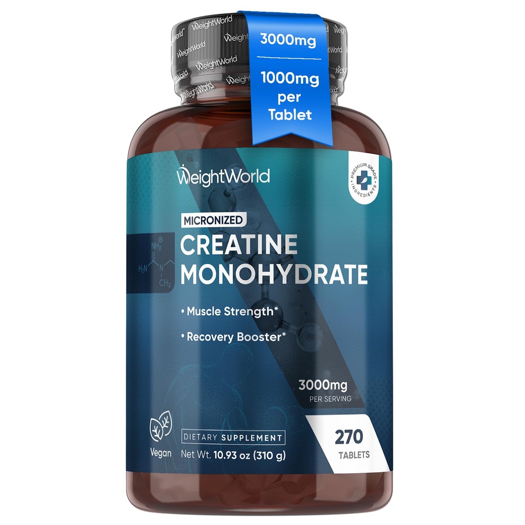 PoidsMonohydrate de créatine micronisée dans le monde 3000mg Comprimés végans