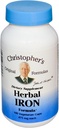 Christopher's Original Formulas Herbal Iron Formula, Natural Iron Support, 450 mg, 100 Vegetarische Kapseln