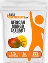 BulkSupplements.com African Mango Extract Powder - Irvingia Gabonensis, African Mango Powder - Glutenfrei, 1.2g pro Servierung, 1kg (2.2 lbs) (Pack von 1)