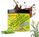 Vegan Pflanzenprotein Pulver Pea, Brown Rice Protein 250 Gramm (7 Servierungen) Serviermenge-36 G 27 G Protein Pro Servierung, Glutamin -4.35gm BCAA-3.53GM