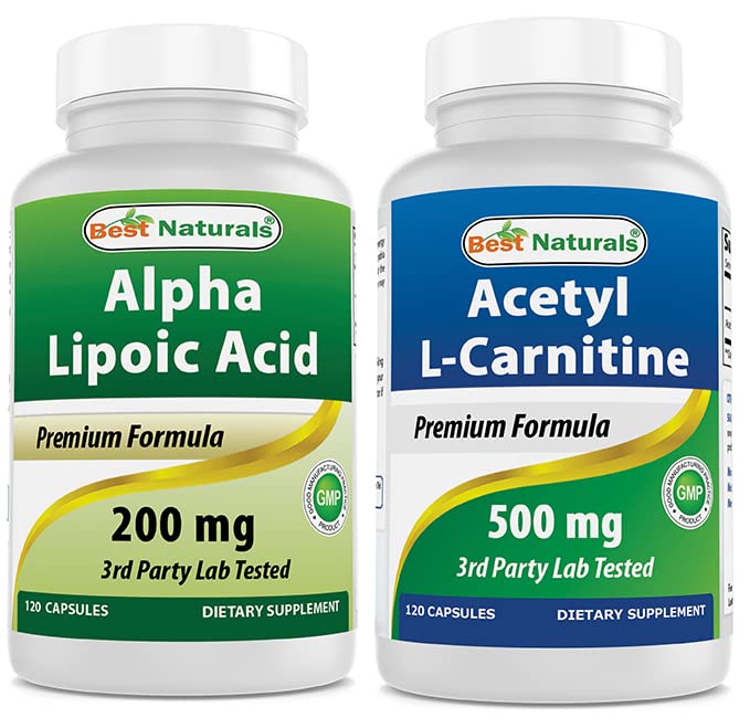 Best Naturals Alpha Lipoic Acid 200 Mg & Acetyl L-Carnitin 500 Mg