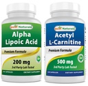 Best Naturals Alpha Lipoic Acid 200 Mg & Acetyl L-Carnitin 500 Mg