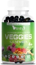 VITINITY Made with Real Super Veggies Delicious Gummy Supplement,Men,Frauen & Kinder(60 Chews),30 Gemüse,Herbs,Fruit und Gemüse Vitamine,Non-GMO,Pectin-Based,Gluten-Free,No More Pills (30 Tage Versorgung)