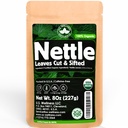Nettle Tea - 8Oz (REAL WILD HARVEST) | 100% USDA Certified ORGANIC | Loose Leaf (Urtica Dioica aka Stinging Nettle) Cut & Sifted