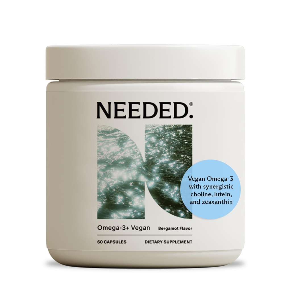 J'avais besoin. Oméga-3 prénatal - dose élevée d'huile de poisson à source durable, Bergamot Flavor, 1000mg DHA, 1000mg EPA, encastré dans une coquille de softgel sans gélatine, à base végétale, 30 jours d'approvisionnement