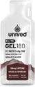Unived Elite Gel 180-2:1 Verhältnis von einfachen und komplexen Carbs mit Beta Alanine & Essential Electrolytes - für Endurance Athletes Runners & Cyclists -180kcal - Double Espresso - 100mg Koffein - Pack von 6