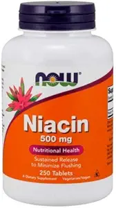 Niacin, 500 mg, Tr 250 Tabs von Jetzt Foods (Pack von 3)