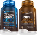 Herbtonics Apfel Apfel Apfelessig Kapseln Plus Keto BHB | Fat Burner & Weight Loss Supplement für Frauen & Männer - Premium Ceylon Cinnamon Kapseln - Effektive Cinnamon Pillen für Enhanced Well-Being