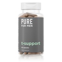 Pure pour les hommes T-Support Supplément de soutien de Végétarien Soutien total pour les hommes avec Maca, Vitamine D, et Ashwagandha, Santé musculaire , Endurance, Force, Focus, et Soutien énergétique , 60 Capsules