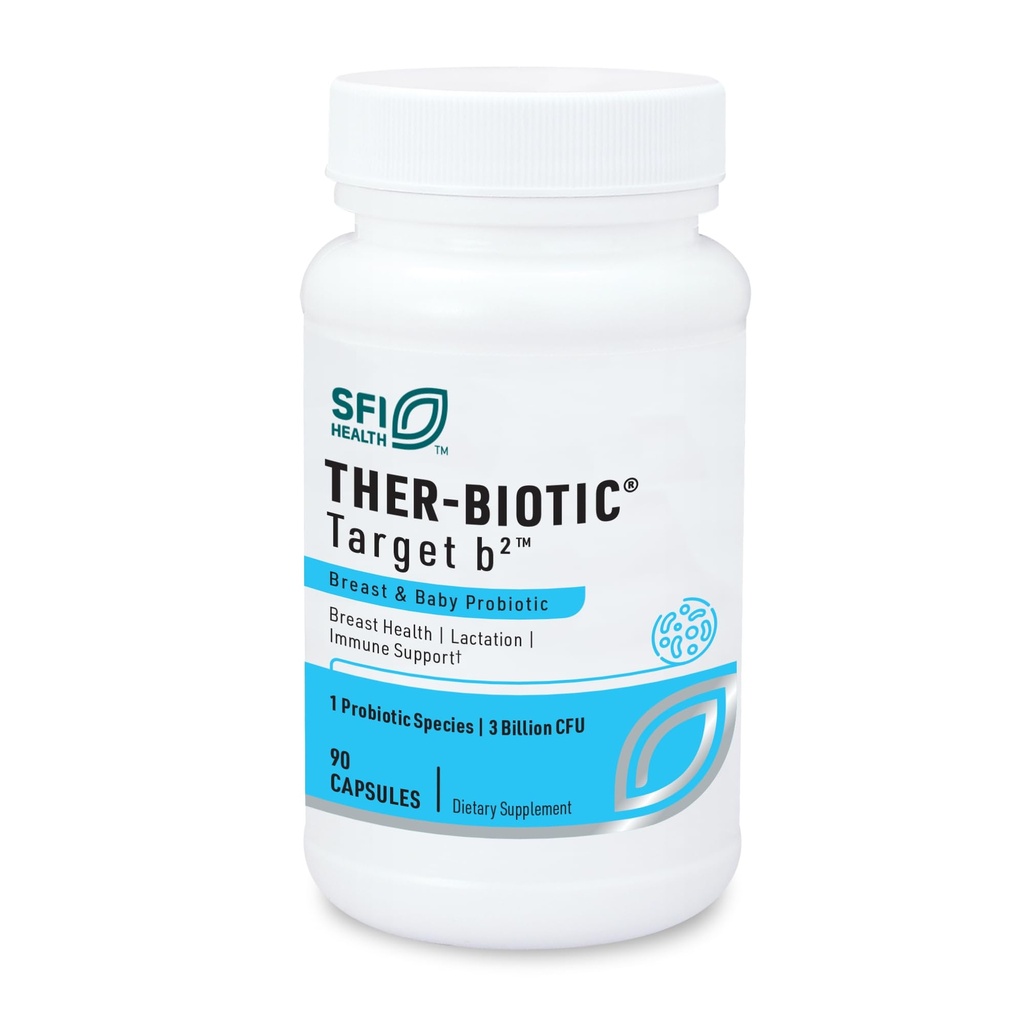 Klaire Labs SFI Health Ther-Biotic Target B2 Stillende Ergänzung für Lactation Support - Lactobacillus Fermentum Probiotic - Gesunde, komfortable Stillen fördern (90 Kapseln)