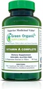 Suppléments organiques verts Vitamine A, Palmitate de rétinyle, 90 VCaps, 15000UI, fabriqués à la main, sans OGM et sans gluten (paquet de 1)