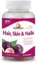 Rise-N-Shine Hair Skin & Nails Gummy Vitamins - Pectin basierte Gummis für Frauen & Männer mit Vitaminen, Biotin, Collagen & Mehr - 30 Count